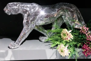 Jalalliset Koriste-Esineet>KARE Design Leopard Mosaic Leopardi Koriste-esine, Mosaiikki 129cm