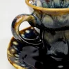 Kupit>KARE Design Lio Espresso Kuppi Lautasella Tummansininen 2-setti