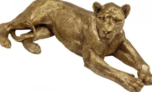 Jalalliset Koriste-Esineet>KARE Design Lion Gold Koriste-esine, Kulta 113cm