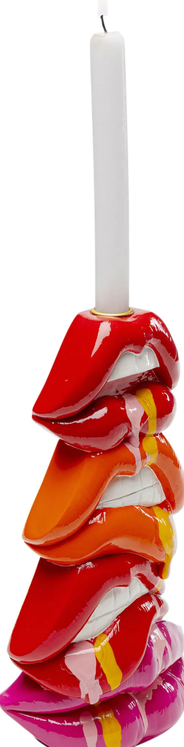 lips_huulet_kynttilnjalka_cm_2-1.webp Lyhdyt | Kynttilänjalat>KARE Design Lips Huulet Kynttilänjalka 30cm