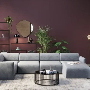 Olohuone | Kulmasohvat>KARE Design Living Landscape 1 Lucca Sohva - Harmaa, Oikea 328cm