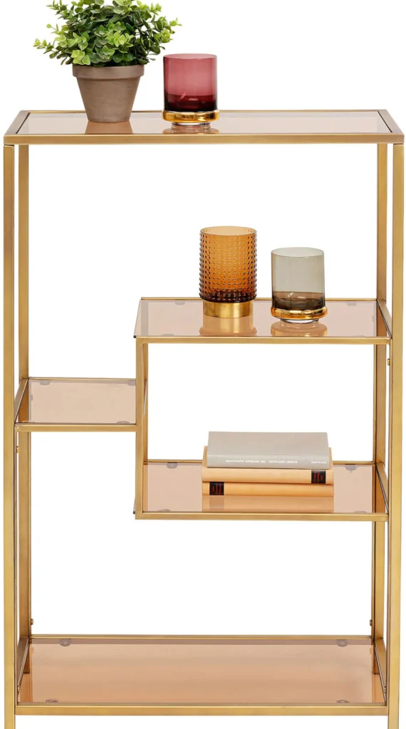 Olohuone | Hyllyt>KARE Design Loft Hylly, Kulta 100x60cm