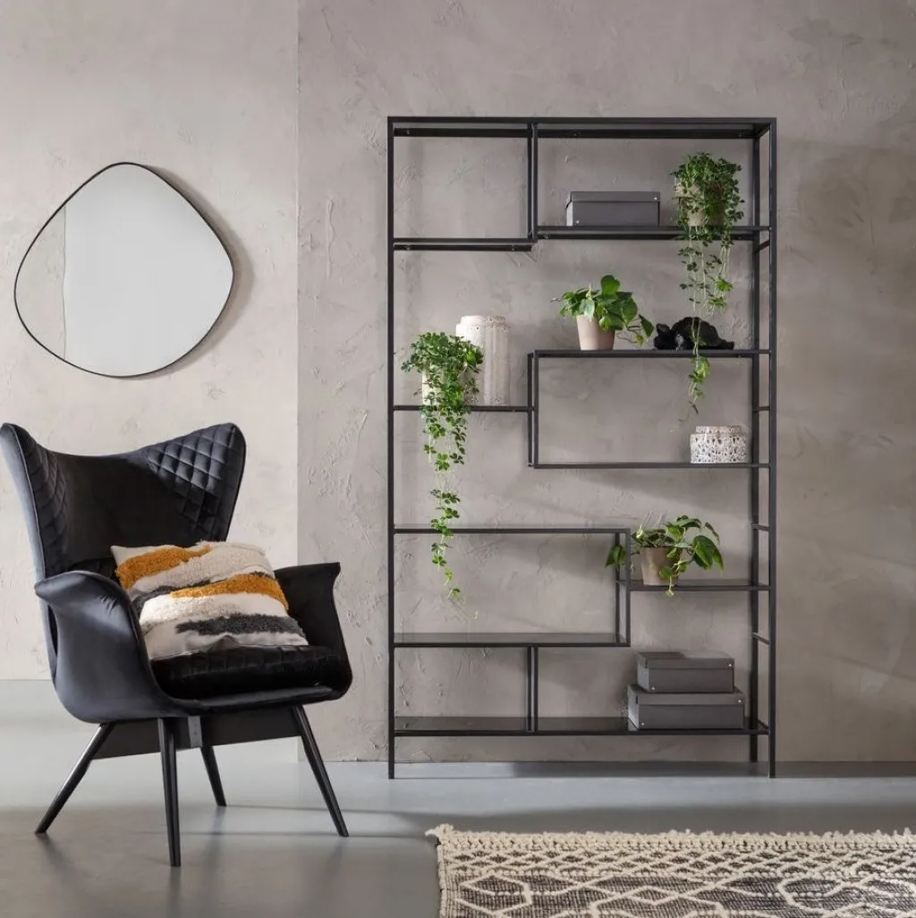 loft_hylly_musta_xcm_0.webp Olohuone | Hyllyt>KARE Design Loft Hylly, Musta 115x195cm