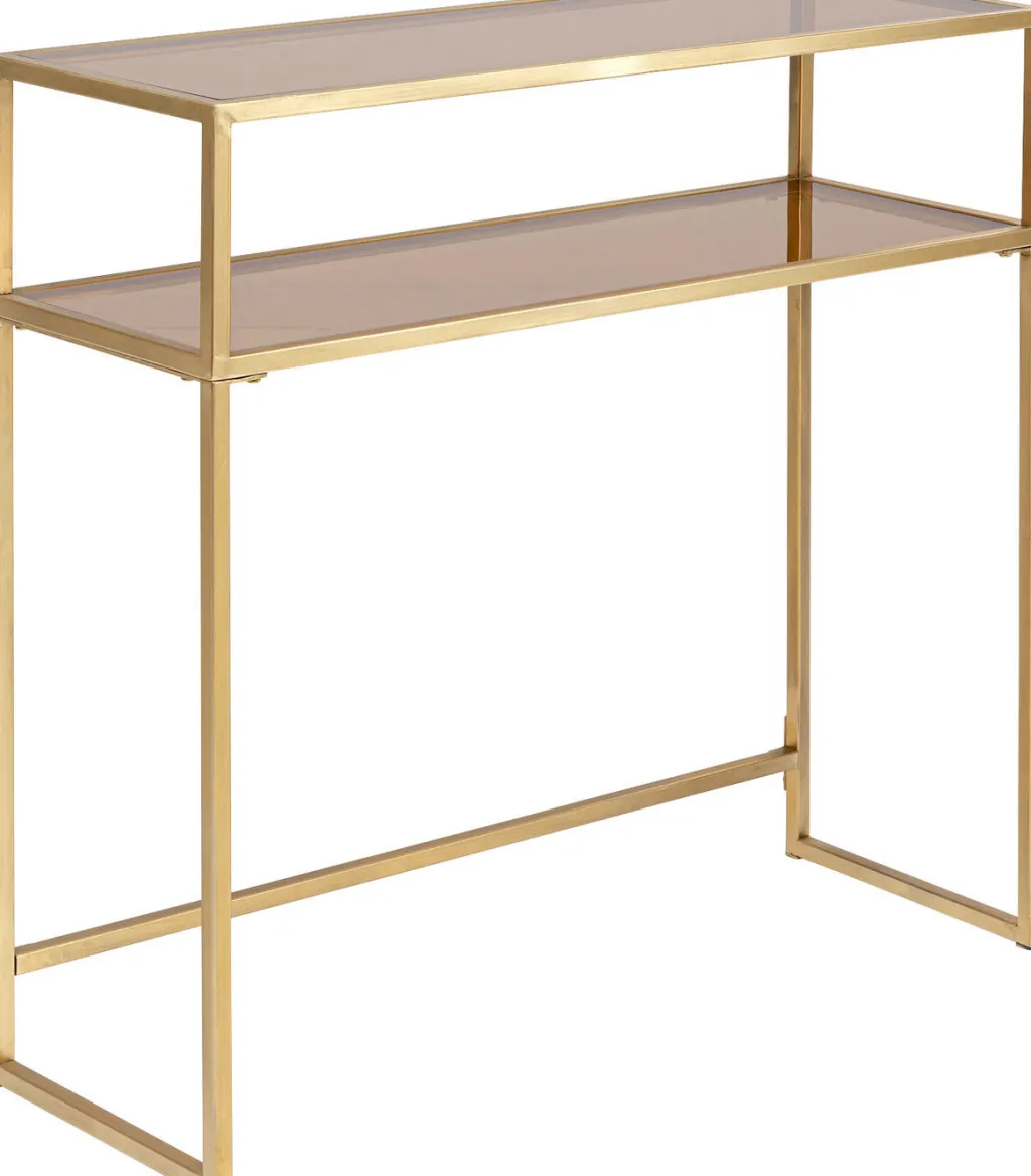 loft_konsoli_kulta_xcm_1.webp Konsolipöydät Ja Sivupöydät>KARE Design Loft Konsoli, Kulta 85x80cm