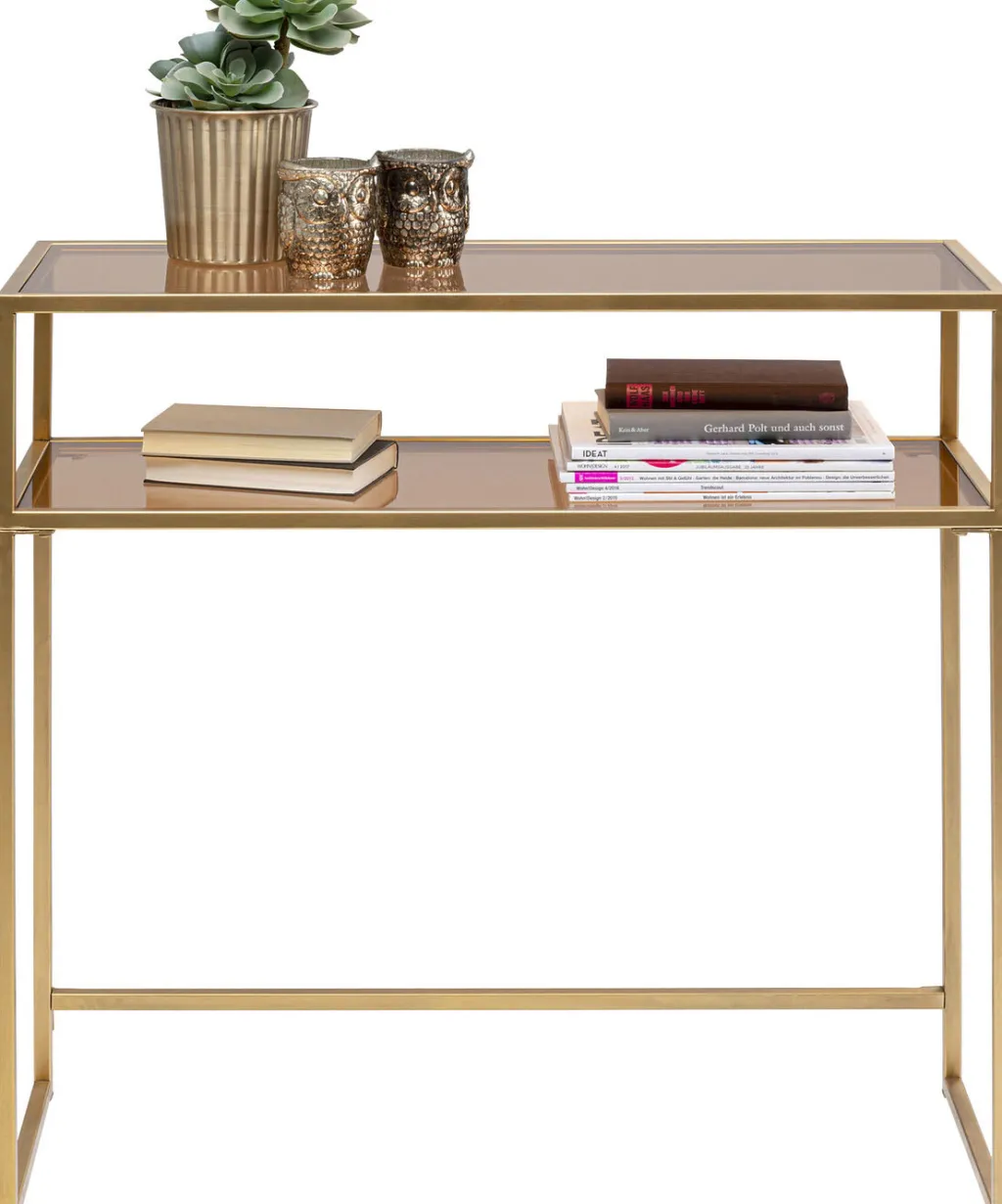 loft_konsoli_kulta_xcm_4.webp Konsolipöydät Ja Sivupöydät>KARE Design Loft Konsoli, Kulta 85x80cm