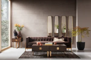 Sohvat>KARE Design Loft Sohva 3-istuttava, Ruskea
