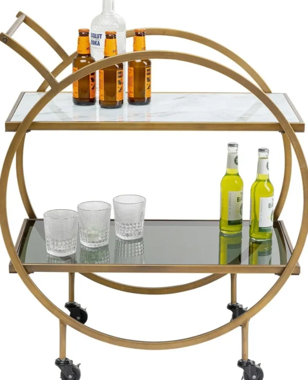 Baarit>KARE Design Loft Tarjoiluvaunu, Messinki
