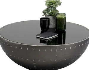 Sohvapöydät>KARE Design Lounge Black Graphit Sohvapöytä Musta Ø83cm