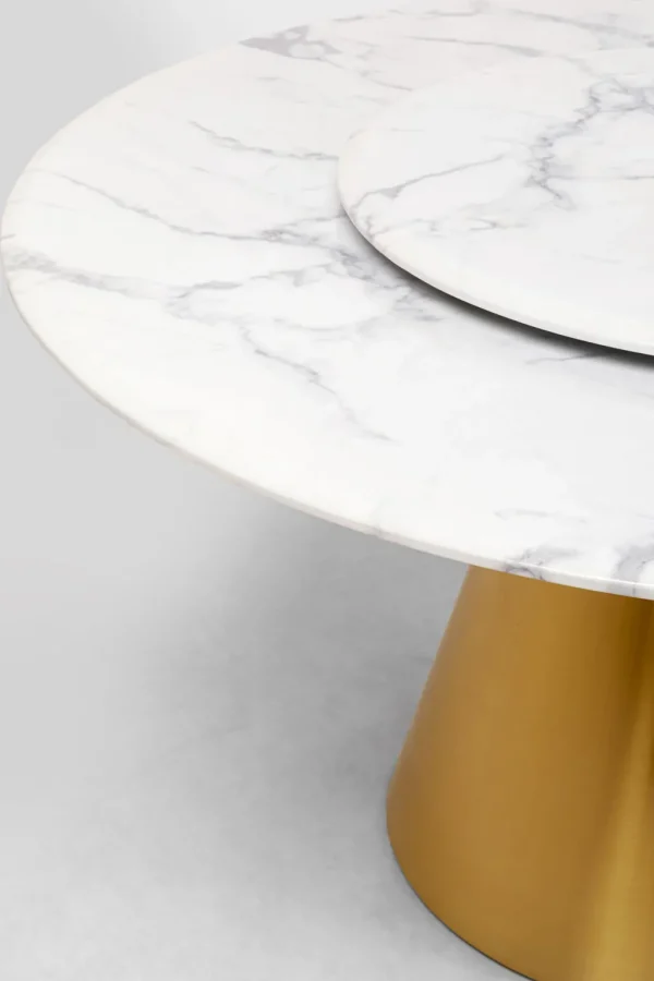 Pöydät>KARE Design Lucia Pyöreä Ruokapöytä - Marmori Pöytälevy Ø135cm