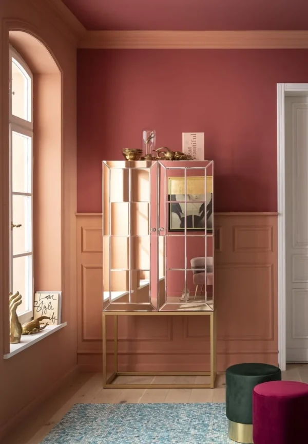 Baarit>KARE Design Luxury Pearl Baarikaappi 89x181cm, Peililasia