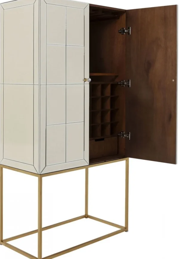 Baarit>KARE Design Luxury Pearl Baarikaappi 89x181cm, Peililasia
