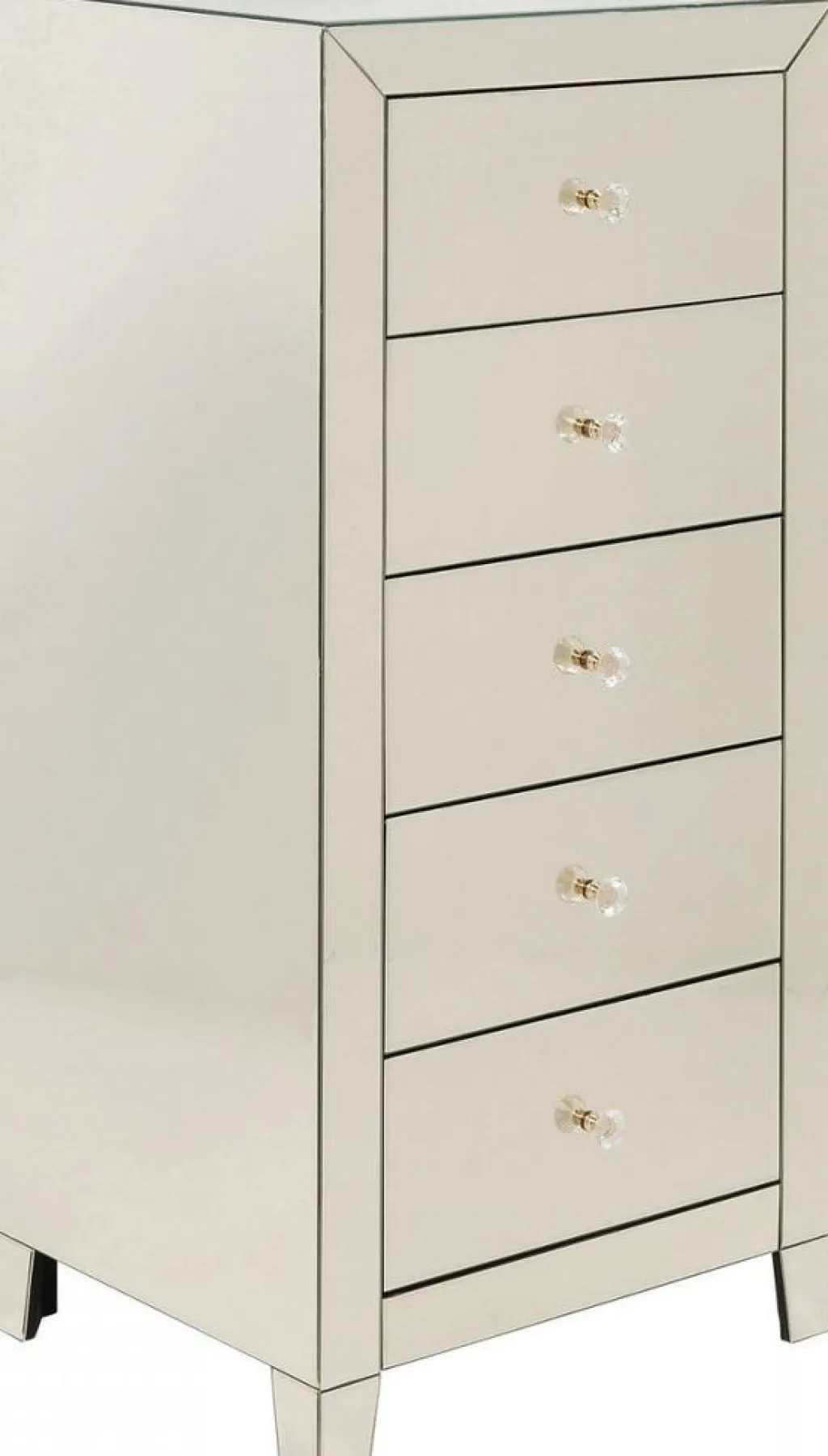 luxury_pearl_korkea_lipasto__laatikkoa_peililasia_1.webp Senkit | Olohuone>KARE Design Luxury Pearl Korkea Lipasto, 5 Laatikkoa, Peililasia