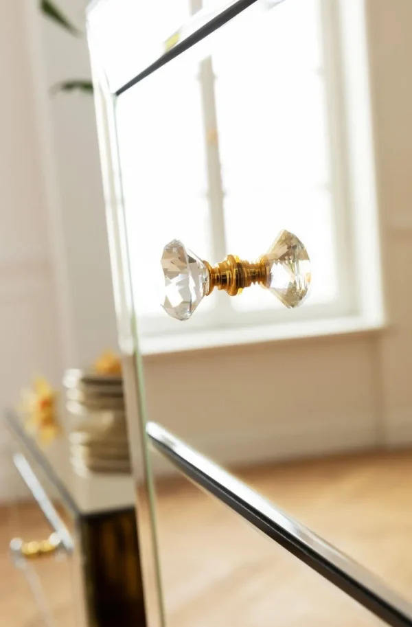 Senkit | Olohuone>KARE Design Luxury Pearl Korkea Lipasto, 5 Laatikkoa, Peililasia