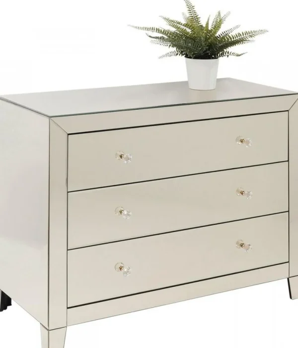 Senkit | Olohuone>KARE Design Luxury Pearl Lipasto, 3 Laatikkoa, Peililasia