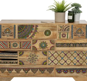 Senkit | Olohuone>KARE Design Menorca Lipasto Massiivi Mangopuu 115x80cm