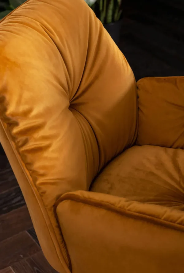 Tuolit>KARE Design Mila Tuoli Käsinojilla, Keltainen