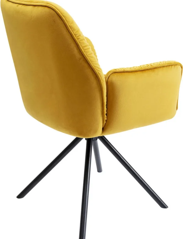 Tuolit>KARE Design Mila Tuoli Käsinojilla, Keltainen