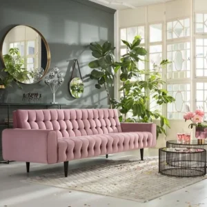 Sohvat>KARE Design Milchbar Sohva 3-istuttava, Samettia, Mauve