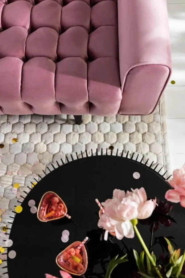 Sohvat>KARE Design Milchbar Sohva 3-istuttava, Samettia, Mauve