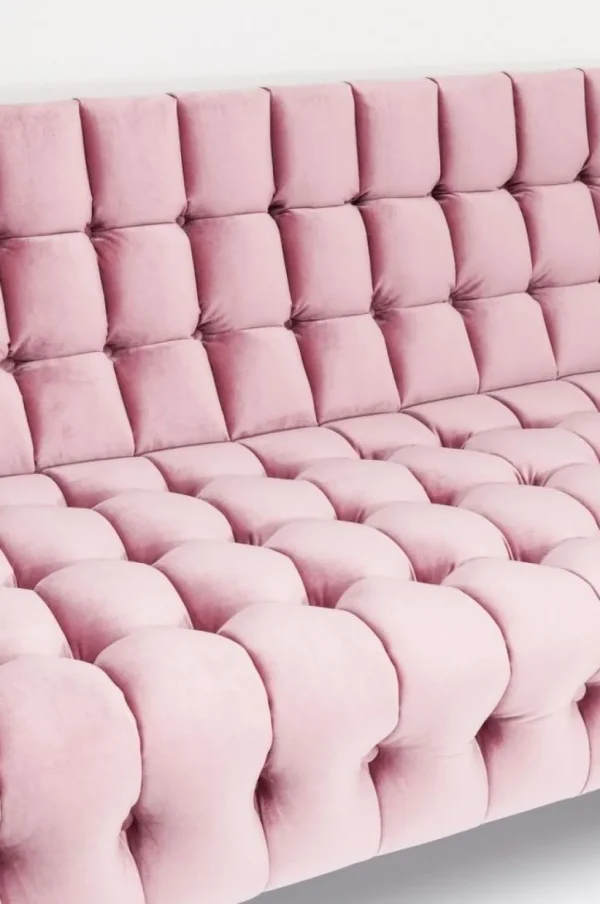 Sohvat>KARE Design Milchbar Sohva 3-istuttava, Samettia, Mauve