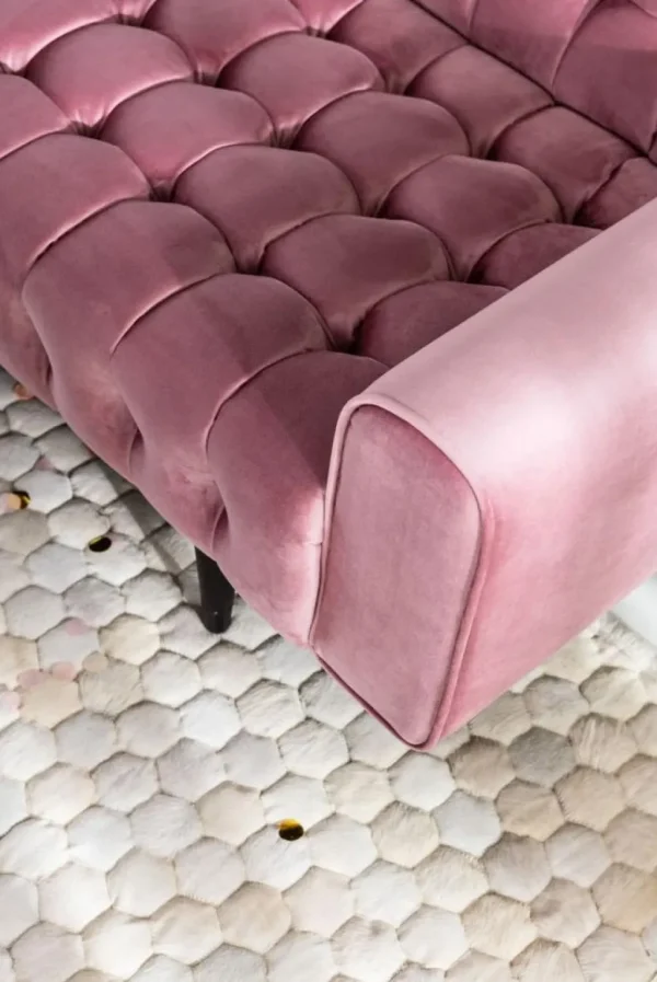Sohvat>KARE Design Milchbar Sohva 3-istuttava, Samettia, Mauve