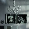 Taulut>KARE Design Mirror Skull Pääkallo Kehystetty Taulu 100x100cm