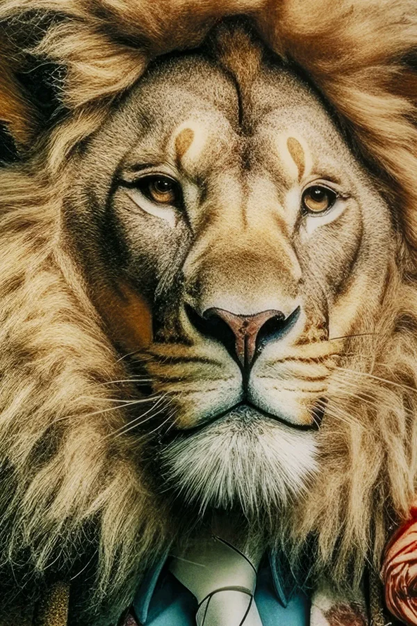 Taulut>KARE Design Mister Lion Leijona Lasitaulu 150x100cm