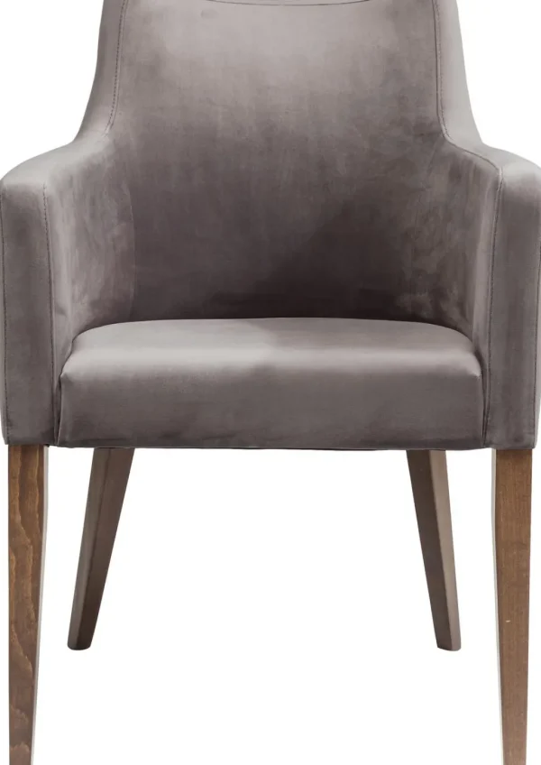 Tuolit>KARE Design Mode Velvet Tuoli Käsinojilla, Harmaa