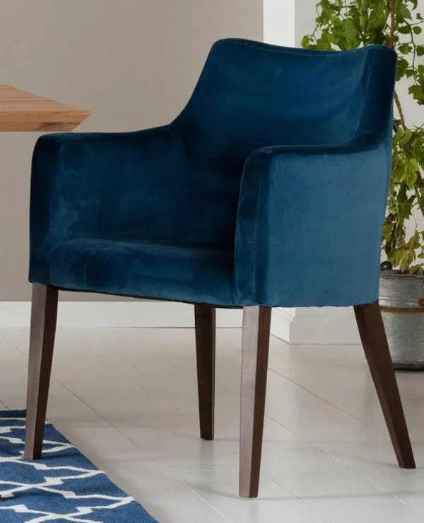 Tuolit>KARE Design Mode Velvet Tuoli Käsinojilla, Petrooli