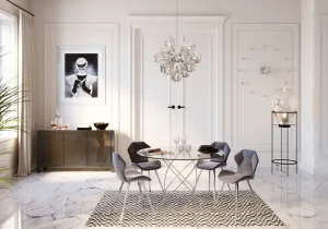 Pöydät>KARE Design Molekular Pöytä, Hopea Ø120cm