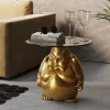 Sohvapöydät>KARE Design Monk Gold Munkki Sivupöytä, Kulta Ø54cm