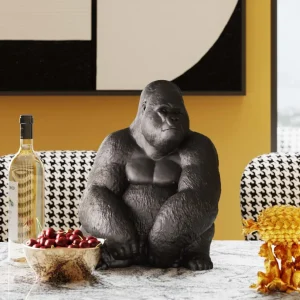 Koriste-Esineet>KARE Design Monkey Gorilla Side Medium Koriste-esine, Figuuri, Musta