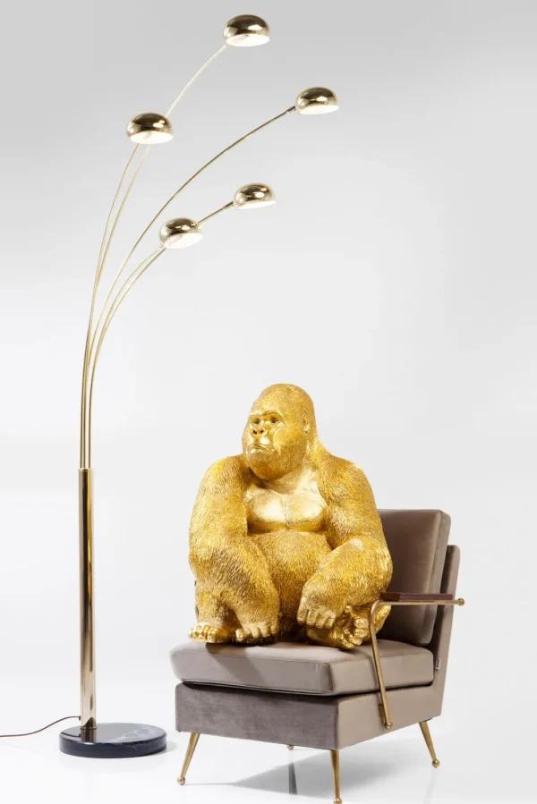 Jalalliset Koriste-Esineet>KARE Design Monkey Gorilla XL Koriste-esine, Figuuri, Kulta 76cm