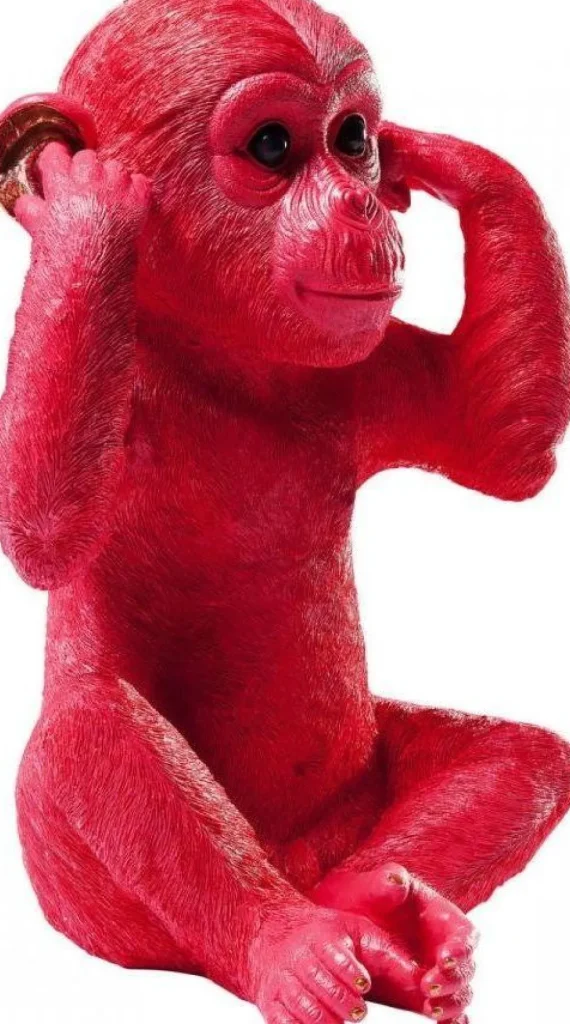 Säästölippaat>KARE Design Monkey Kikazaru Apina Säästölipas, Punainen