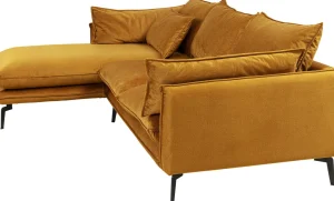Kulmasohvat>KARE Design Monza Kulmasohva - Samettia, Curry, Vasen 296cm