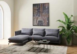 Olohuone | Kulmasohvat>KARE Design Monza Kulmasohva, Harmaa, Vasen 296cm