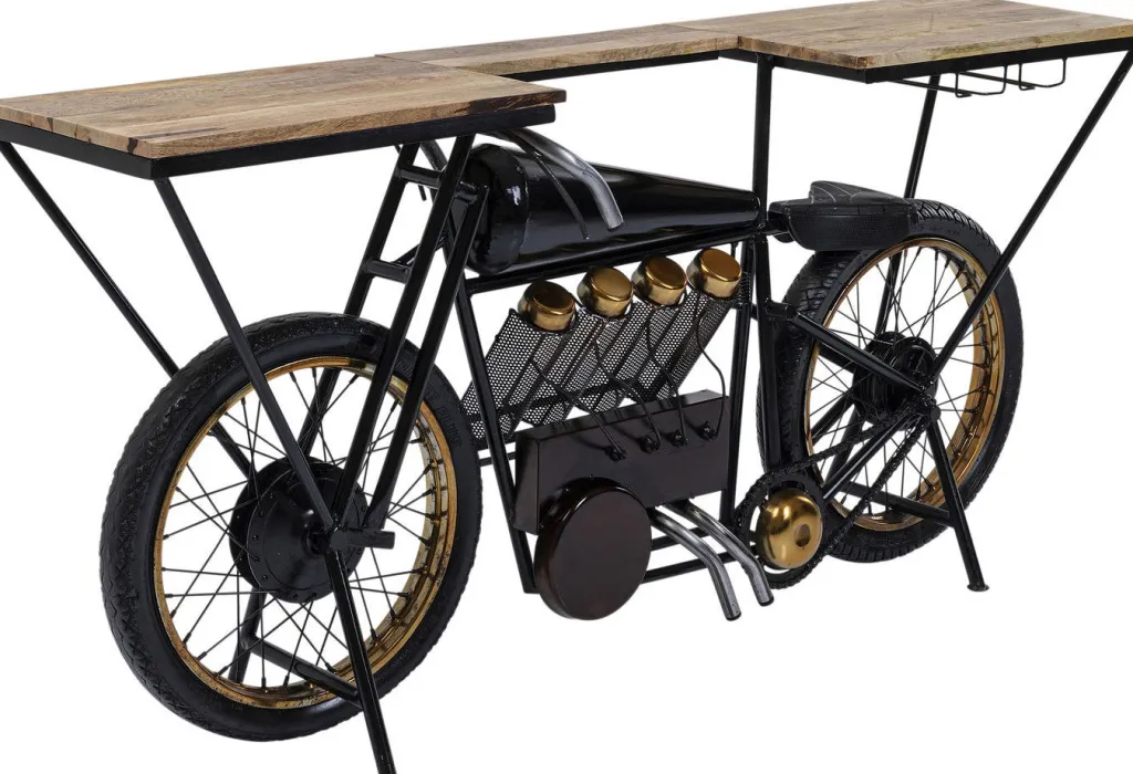motorbike_black_konsolipyt_baaripyt_3.webp Konsolipöydät Ja Sivupöydät | Baarit>KARE Design Motorbike Black Konsolipöytä, Baaripöytä
