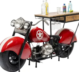 Baarit>KARE Design Motorbike, Moottoripyörä Baari, Punainen