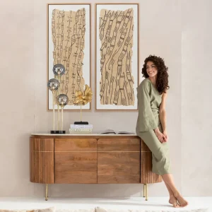 Taulut>KARE Design Native Spirals Kehystetty Taulu 50x150cm
