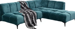 Kulmasohvat>KARE Design Nia Glam Kulmasohva Tummanvihreä, Oikea 250cm