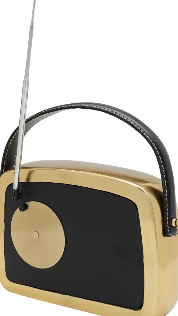 Kellot>KARE Design Nostalgie Handle Pöytäkello Kulta 20x22cm