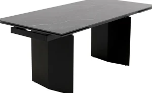 Pöydät>KARE Design Novel Jatkettava Ruokapöytä - Keraaminen Pöytälevy, Musta 180(40+40)x90cm