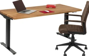 Työpöydät>KARE Design Office Jackie Oak Black Toimistopöytä, Työpöytä 160x80cm