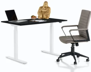 Työpöydät>KARE Design Office Smart White Black Toimistopöytä, Työpöytä 120x70cm