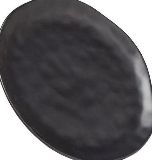 Lautaset>KARE Design Organic Black Lautanen Ø26cm