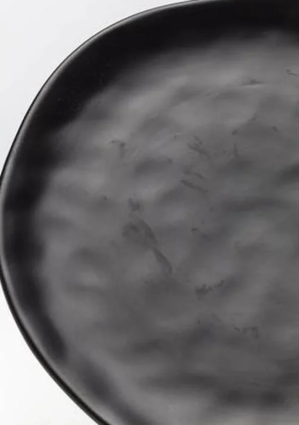 Lautaset>KARE Design Organic Black Lautanen Ø26cm