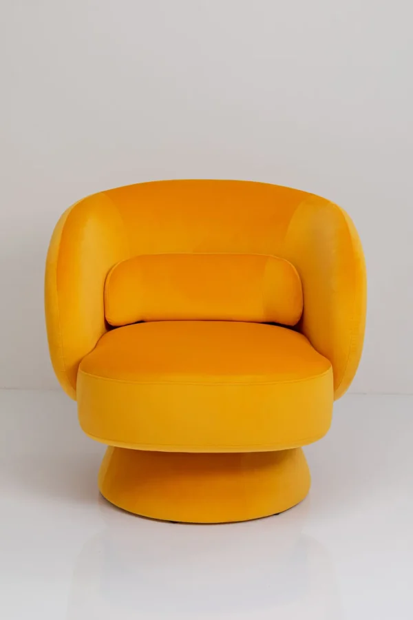 Nojatuolit>KARE Design Orion Yellow Pyörivä Nojatuoli, Keltainen