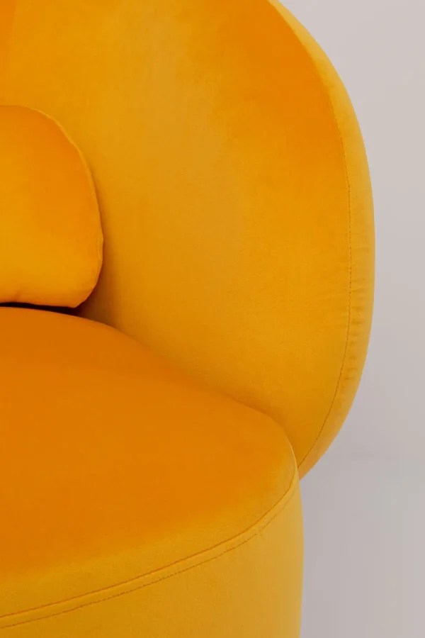 Nojatuolit>KARE Design Orion Yellow Pyörivä Nojatuoli, Keltainen
