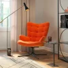 Nojatuolit>KARE Design Oscar Kääntyvä Nojatuoli - Samettia, Oranssi