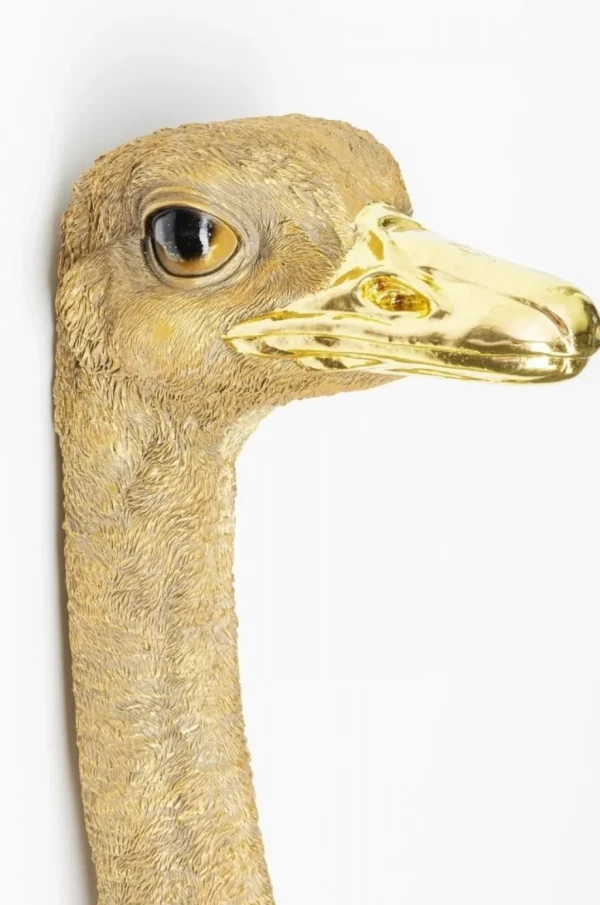 Seinäkoristeet>KARE Design Ostrich Strutsi Seinäkoriste, Kulta 19x72cm